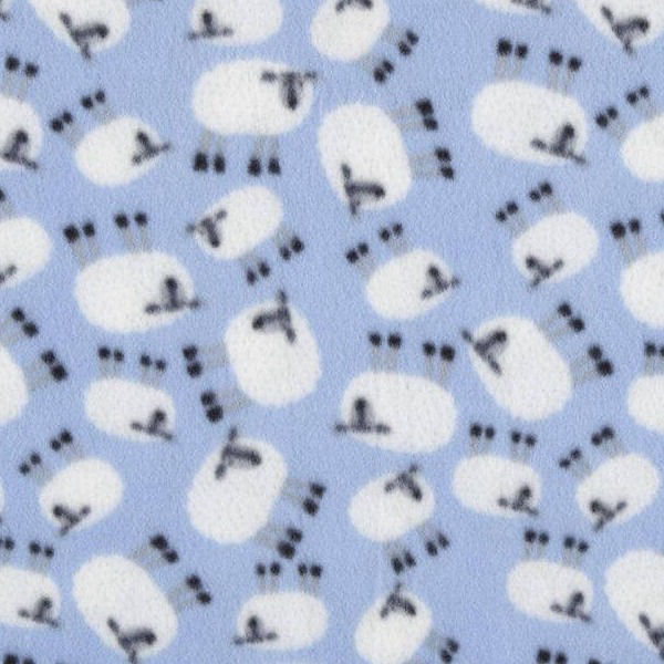 Blue Sheep Polar Fleece Fabric