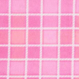 Gradient Pink check Polar Fleece fabric