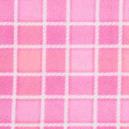 Gradient Pink check Polar Fleece fabric